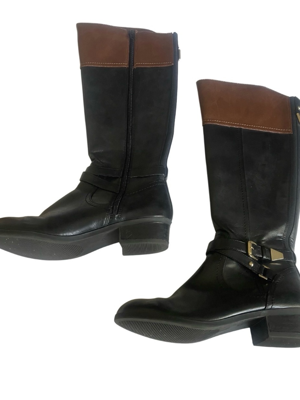 Coach and Four Black/Brown size 8.5 Women’s Riding Boots